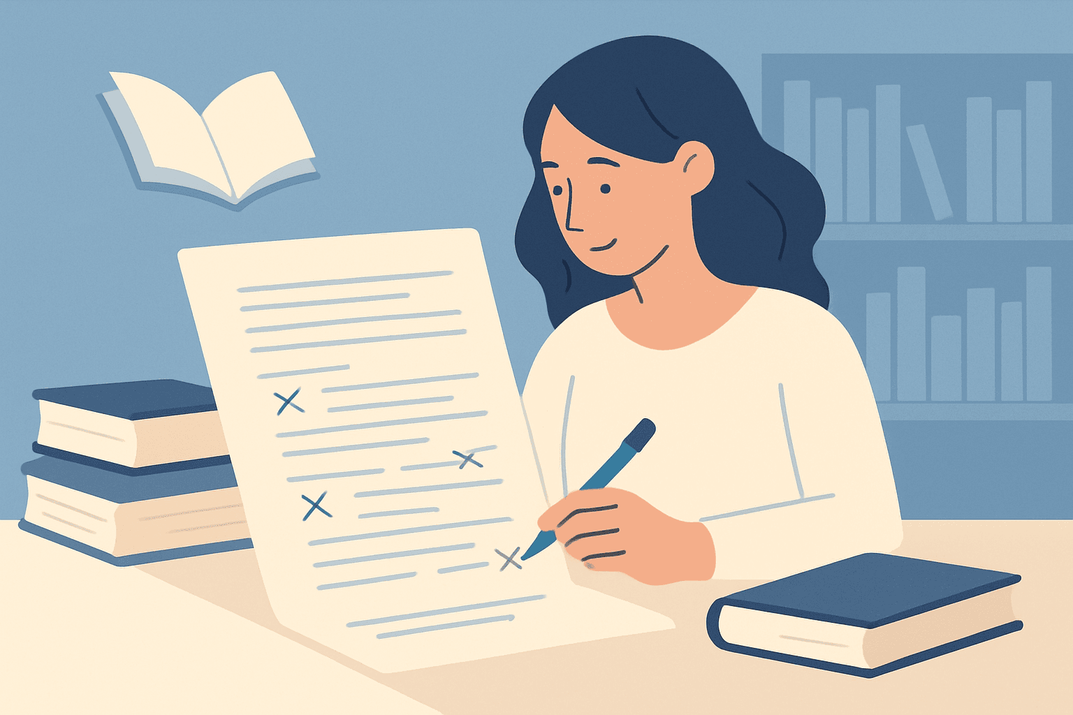 La correction de manuscrit expliquée en trois niveaux